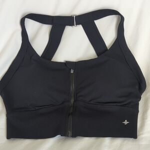 NWT Halara UltraSculpt™ Twisted Back Zip-Front Yoga Bra Size S